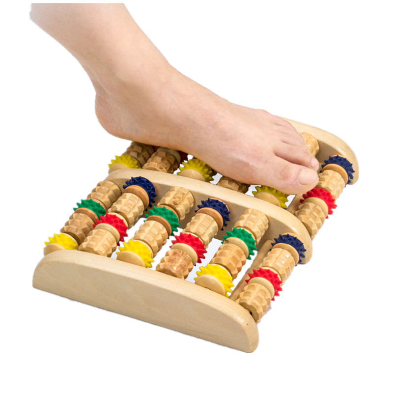 Foot Sole Massager Wood Roller Type Solid Wood Foot Foot Leg Massage Foot Foot Point Rolling Beads Home Use