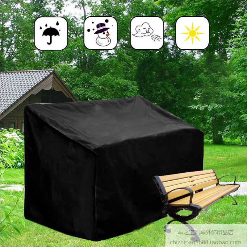 Park bench chair long stool dust cover outdoor patio cast-iron art casual seat protective sleeve strip chair contained