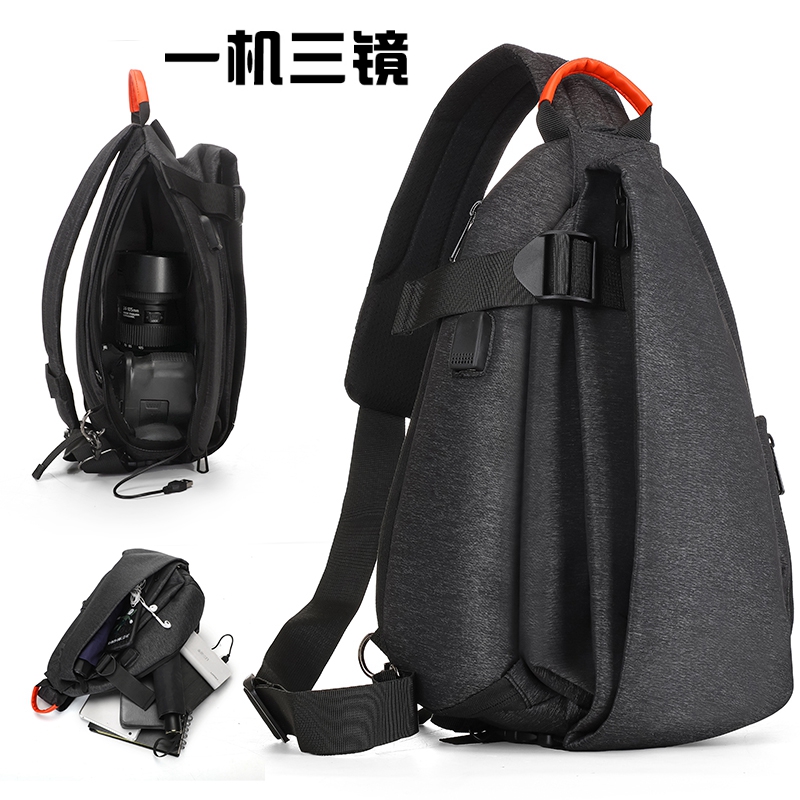 Suitable for Canon Nikon Sony Camera Pack Single-Eye Shoulder Photography Bag Multifunction Large Capacity Professional Skew Span