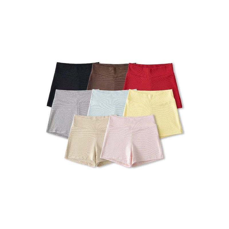 Heels Dance Wear Anti-Exposure Versatile Leggings Multi-Color Solid Color Sexy Hip-Hugging Elastic Shorts Hot Pants