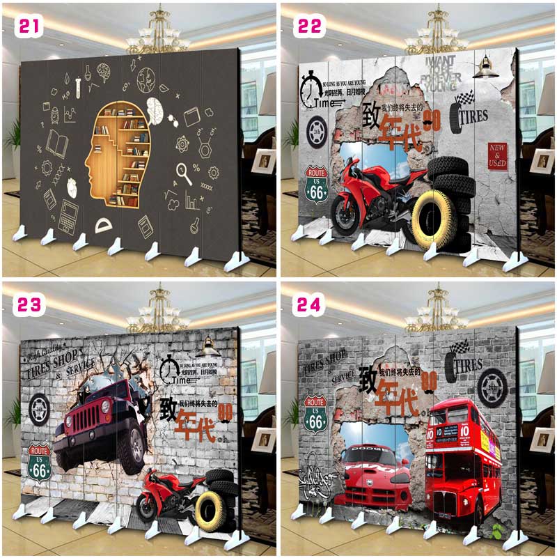 Bán chạy nhất màn hình gấp vách ngăn hiên phòng khách phòng ngủ 3D thời trang tường đơn giản nam và nữ YY neo phát sóng trực tiếp - Màn hình / Cửa sổ bình phong gỗ