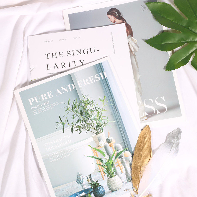 Photography English magazine food shooting background cloth ins decoration posing newspaper photo props book ornament ornaments