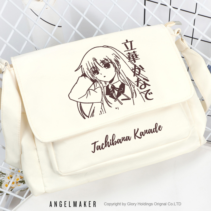 Angelbeats Angel's Heartbeat Merchandise Anime Backpack for Middle and High School Students Angelbeats Angel's Heartbeat Merchandise Anime Backpack for Middle and High School Students