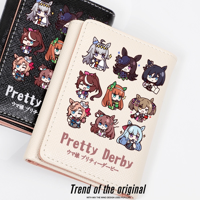 Jockey Girl 3 Game Anime Merchandise Wallet Card Holder 2-in-1 Short Cute Cartoon Little Chestnut Hat East Sea Emperor
