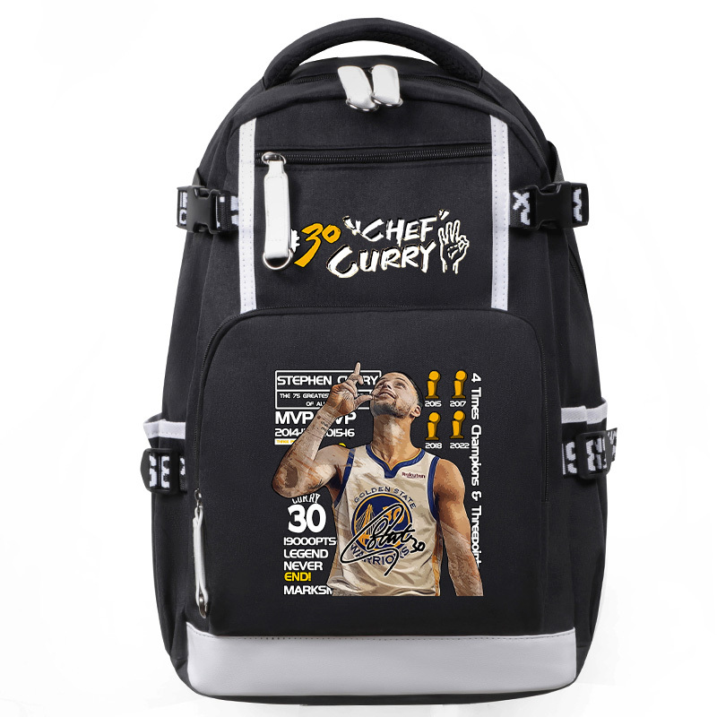 Curry, Kobe, James, School Bag, Backpack, Junior High School, High School, Jokic, Large Capacity, Trendy