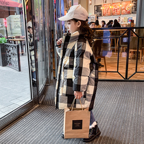 Down cotton coat girls  winter clothes 2020 new Korean version of the Western style thickened coat childrens medium-long cotton coat tide