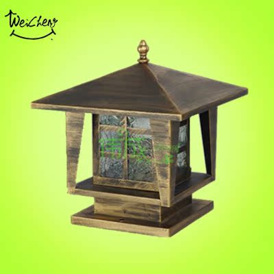 (2-014 manufacturer direct sale) Caged in cage Japanese style Chinese column headlights Wall lamp field Garden Villa Courtyard Garden