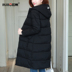 Độ dài trung bình phụ nữ bông quần áo mùa đông của Hàn Quốc phiên bản rộng và thông dày bông ngắn sửa chữa len áo khoác trung niên mẹ váy chỉnh sửa quần áo bông 