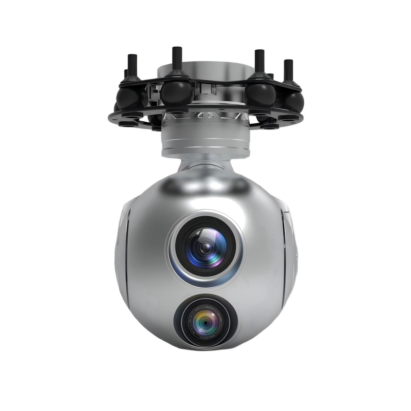 Drone 10X Ai High-Definition Smart Gimbal Optical Zoom Camera Gimbal Three-Axis Gyro Stabilization Dual-Light Gimbal