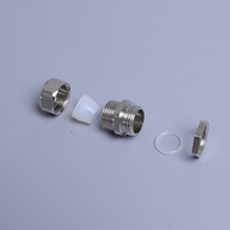 304 Silicone metal cable connector locking Glan head M12M16 waterproof packing letter Copper fixing head connecting buckle