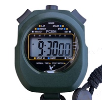 专柜天福PC894单排2道 电子秒表 计时器 运动计时 防水 