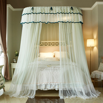 ins Princess rail 1 2 Dreamy fresh three-door door 1 8 pull rope track encrypted mosquito net landing European-style tent yarn