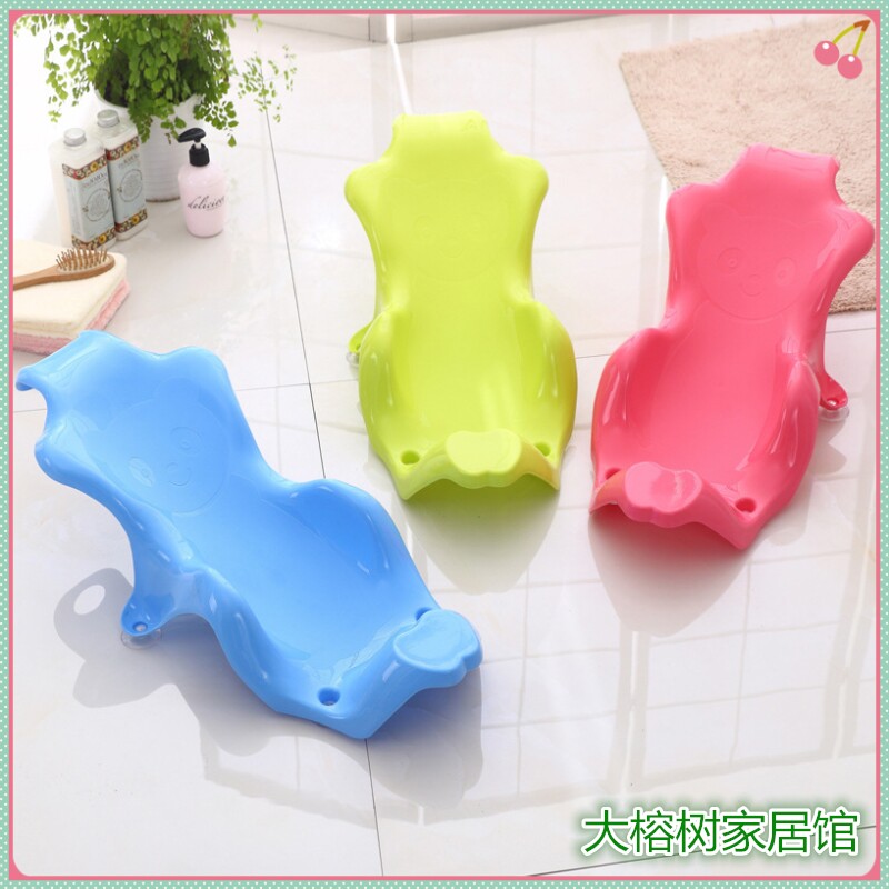 Sitting bath bed non-slip bath rack tub bracket newborn bb baby bath net pocket baby bath rack