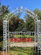 Garden Arch Iron Flower Door Climbing Frame Outdoor Courtyard Rattan Climbing Iron Flower Rattan Climbing Arch Arch