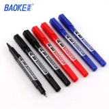Baoke Marking Pen 221 Небольшой двойной заголовок ручка на основе CD CD Pen Logistics Express Водонепроницаемый черный красный синий