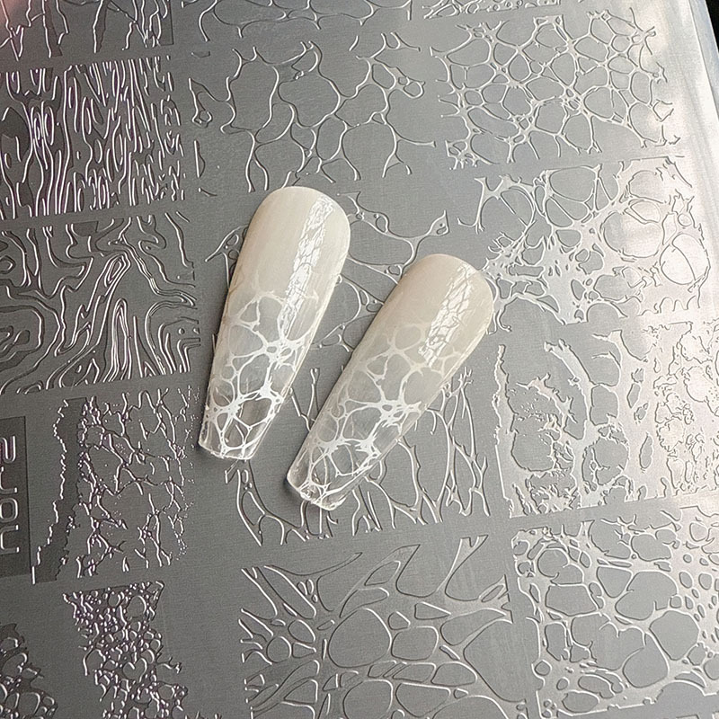Nail Art Printing Plate, Water Ripple Transfer Steel Plate, Traditional Chinese Style Patterns, Fine Patterns