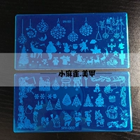 Nail nghệ thuật in tấm mẫu in sơn móng tay Halloween Saint công cụ chống kỳ nghỉ theo mùa sph loạt bông tuyết kìm bấm móng chân