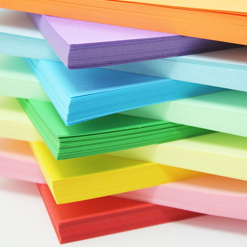 20 colors 10cm square pure color folding paper black and white cow leather color no printed monochrome hand DIY paper crane loving