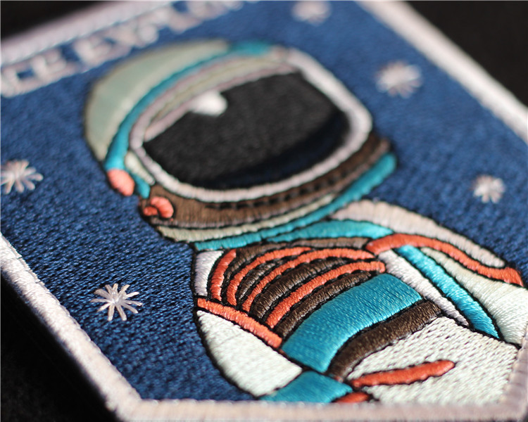 Không gian Thăm Dò Không Gian Sứ Mệnh Phi Hành Gia Ba Lô Sticker NASA Chuyến Bay Apollo Thêu Velcro Chương Armband miếng dán quần jean