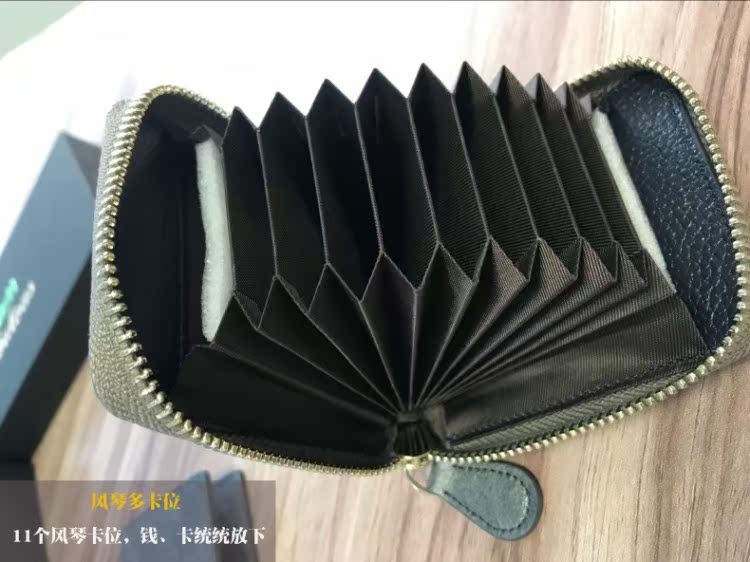 Jiahao Fabulous gói thẻ nam giới và phụ nữ da lụa thẻ da nhỏ purse dung lượng lớn thẻ da bộ ví nam hàng hiệu