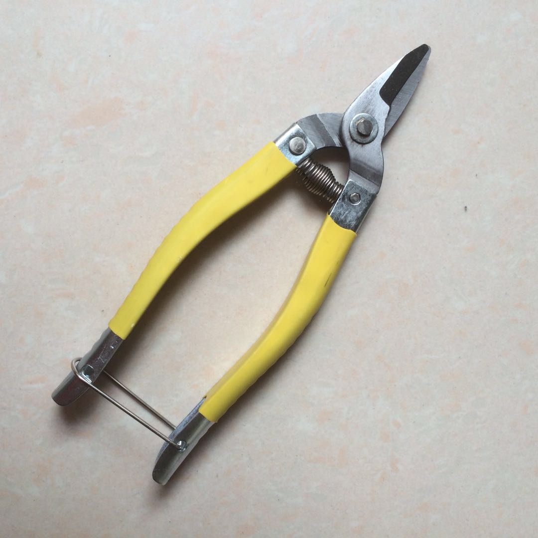 Rattan scissors stainless steel non-rusting rattan rattan weaving tools fine round rattan rattan special spring scissors