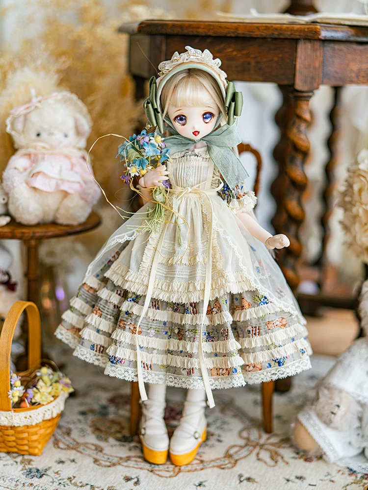 [MELODY.C BJD MDD 四分男女 berry bear PH风连衣裙]