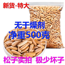 Extra large particles 2023 new goods for pregnant women original hand-peeled Brazilian pine nuts Afghan pine nuts bulk 500g small packaging