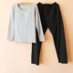 Với áo ngực Phụ nữ đồ ngủ cotton mùa xuân và mùa thu miễn phí áo ngực dài tay quần yoga quần áo dịch vụ nhà có thể mặc