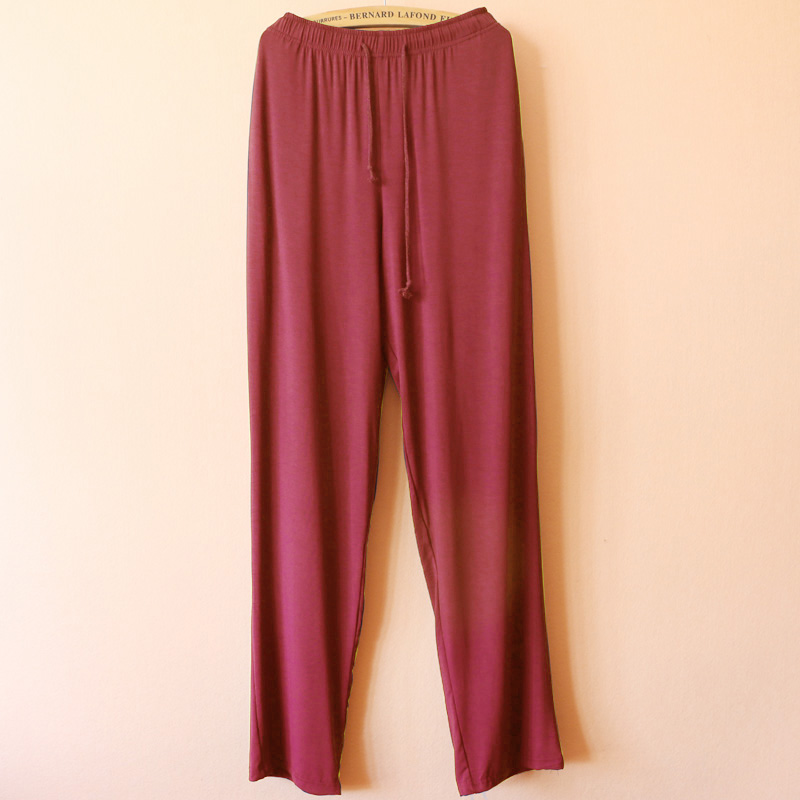 Quần pyjama Mùa xuân và mùa thu nam modal phần mỏng Quần XL thể thao rộng rãi Quần nhà thường có thể mặc bên ngoài quần bò nữ