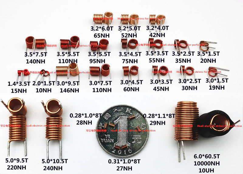 The air-core coil inductively 10 20 30 55 65 75 110 140 220 nh240NH 10uh