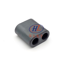 Double-hole Radio Frequency Magnetic Pearl High frequency filtering pig nose ferrite coupler fluxagnetic ring 14 * 7 * 4mm