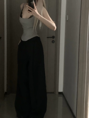 021OPE Кружевая сплайсинг подвесной жилет для женщин в летнем сексуальной стройной одежде для тела снаружи и внутри универсальной основы