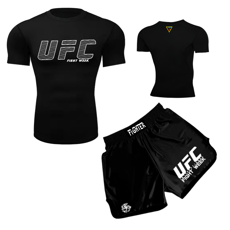 Venom Muay Thai Shorts Ufc Boxing Men's and Women's Fighting Quick-Drying T-Shirt Tight-Fitting Suit Kidsren's Sanda Fighting Training Clothes