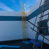 FRP ladder cage Electrical ladder Safety household straight ladder Folding ladder Construction site ladder platform guardrail