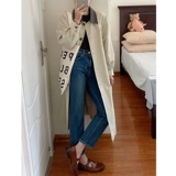 Плащ, куртка, осеннее длинное японское пальто для отдыха, коллекция 2023, подходит для подростков