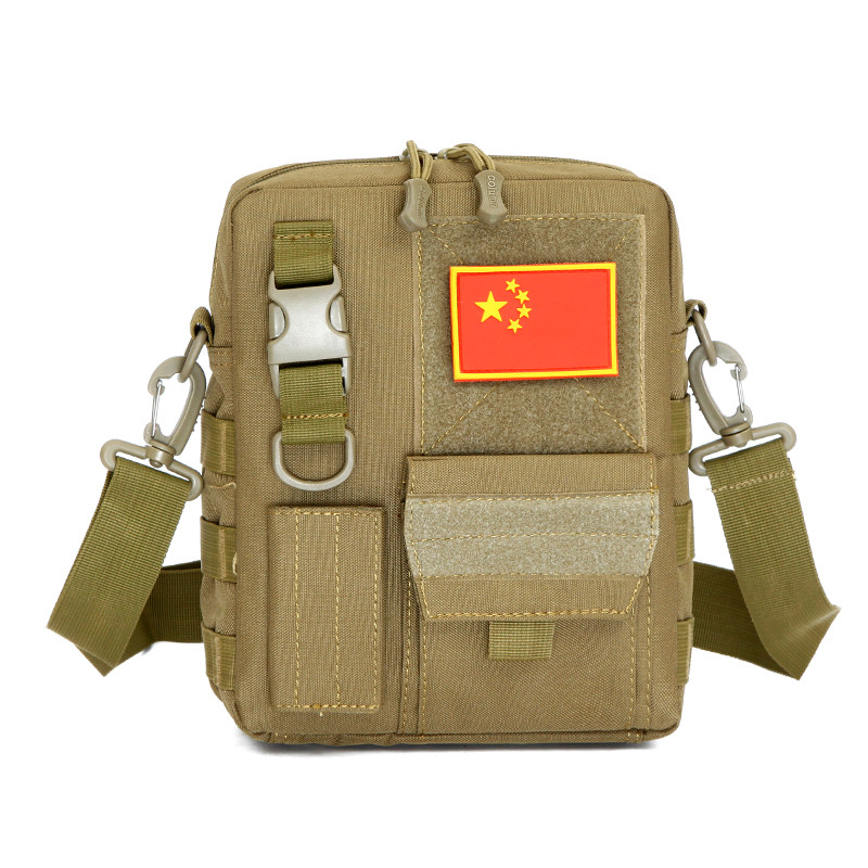 New outdoor camouflage men's and women's tactical multi-functional mountaineering shoulder messenger backpack IPAD riding accessories bag hanging bag
