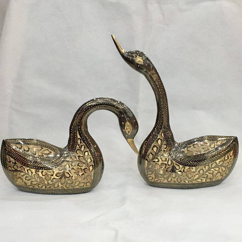 Swan bronze Swan Pakistan bronze ornaments wedding gift factory direct sales