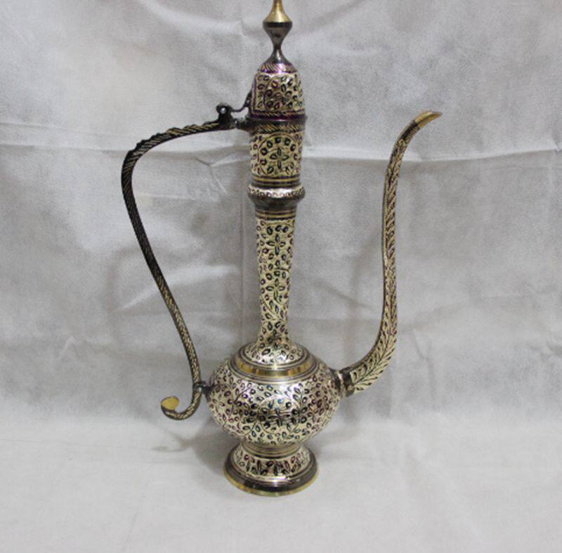 Bronze Pot large Kettle Handicraft Swing with characteristic pot Pakistan bronze ware