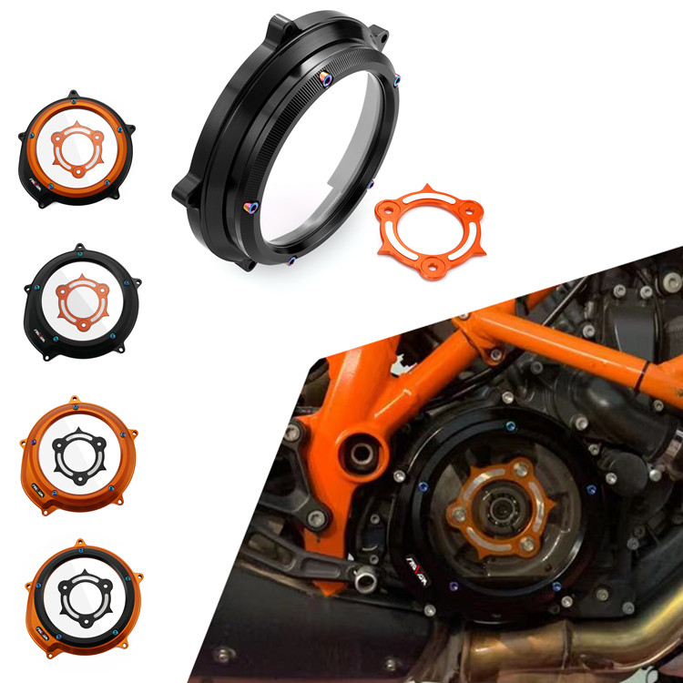 FAUVISM adapts to the KTM 1190 Adventure R transparent side cover engine clutch side cover