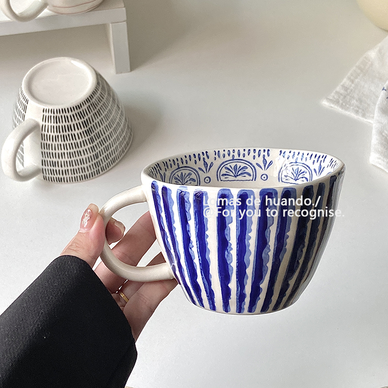 Retro ins Style Hand-Made Ceramic Cup Coffee Milk Tea Cup Afternoon Tea Cup Yogurt Soy Milk Cereal Cup Milk Cup Retro ins Style Hand-Made Ceramic Cup Coffee Milk Tea Cup Afternoon Tea Cup Yogurt Soy Milk Cereal Cup Milk Cup