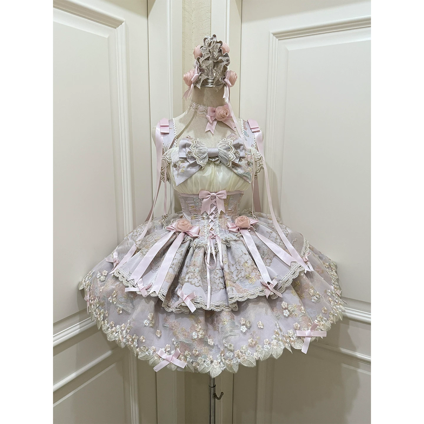 Подлинное милое платье с бантом, стиль Lolita, Lolita Jsk