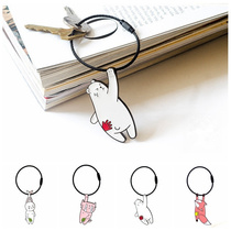 Eight-door insect club Ouch Net red key chain personality creative cute pendant Korean men and women couple car key ring