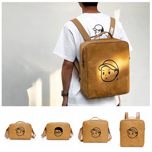 Кожаный рюкзак подходит для мужчин и женщин, сумка через плечо, японская сумка на одно плечо, ранец, в корейском стиле