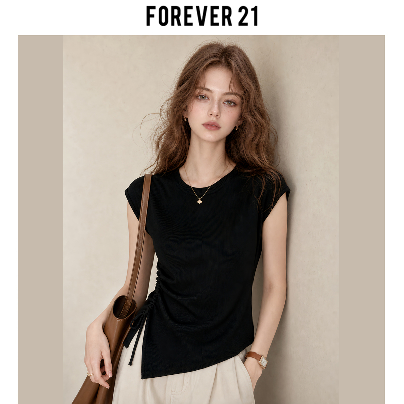 Forever 21 Black 2026 Summer New Sweater, Flattering, Casual Women's Wear, Comfortable, High-End Feel, Suitable for Commuting Forever 21 Black 2026 Summer New Sweater, Flattering, Casual Women's Wear, Comfortable, High-End Feel, Suitable for Commuting
