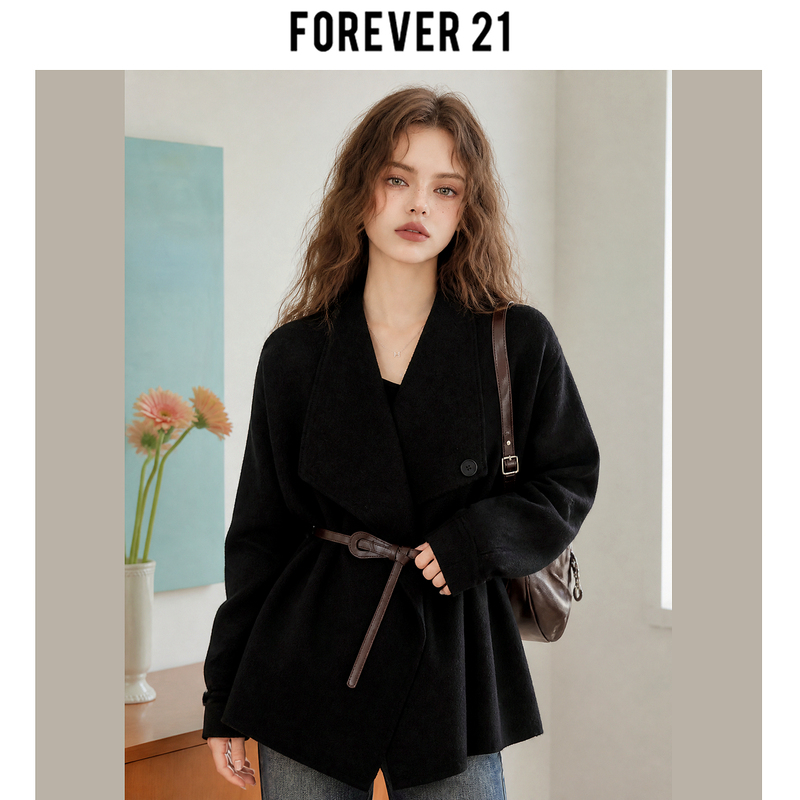 Forever 21 Black 2026 Summer New Knit Sweater, Thin Style, Popular, Preppy Style, Age-Reducing and Comfortable