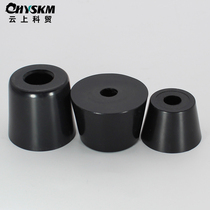 Environmental protection rubber tapered furniture table and chair table legs non-slip foot pad instrument chassis shock absorber height increasing machine foot with Gasket