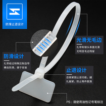 Nylon mesh cable label cable tie waterproof Mark sign Tag cable tie wire cable finishing plastic cable tie