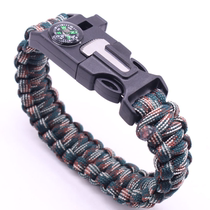 Umbrella rope bracelet survival bracelet compass five-in-one multi-functional outdoor umbrella rope camping adventure seven-core life-saving rope