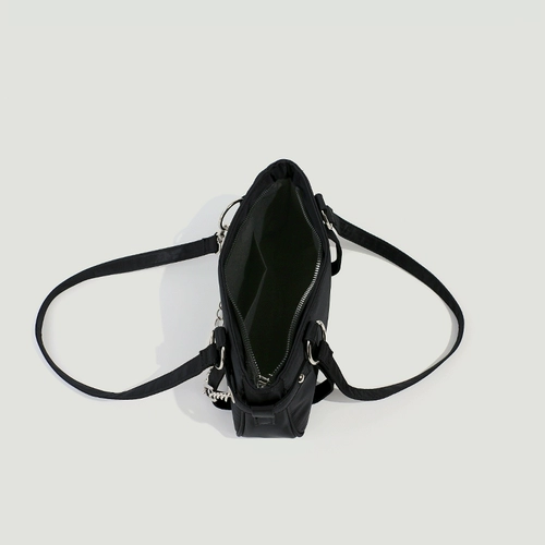 Черная ретро сумка для путешествий, сумка подмышку, сумка на одно плечо