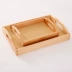 Khay hình chữ nhật kiểu Nhật Đĩa gỗ Sồi Khay gỗ nguyên khối Kích thước bằng gỗ Khay trà bộ trà Kung Fu sáng tạo - Tấm